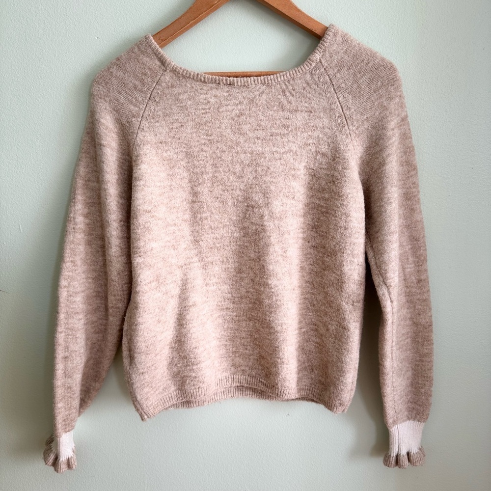 NAF NAF Women's Sweater in Soft Tan
